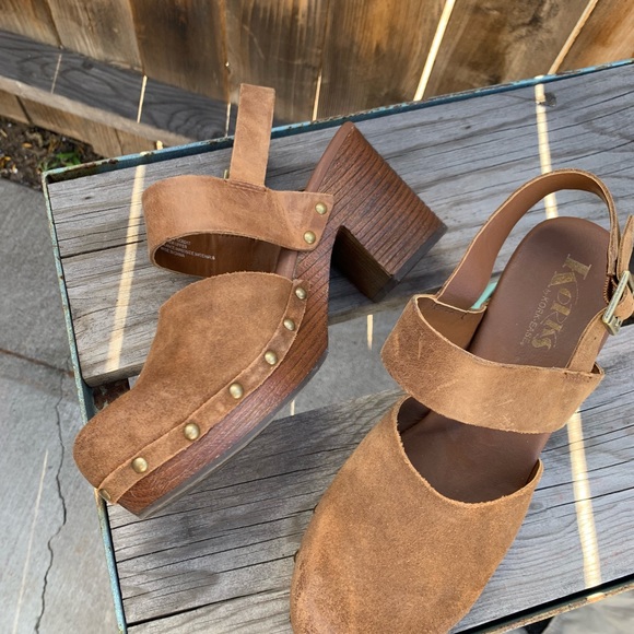 korks anja slingback clogs